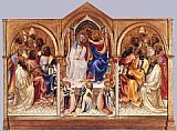 Virgin Canvas Paintings - Coronation of the Virgin and Adoring Saints